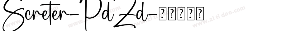 Screter-PdZd字体转换