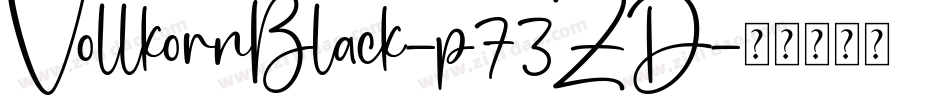 VollkornBlack-p73ZD字体转换