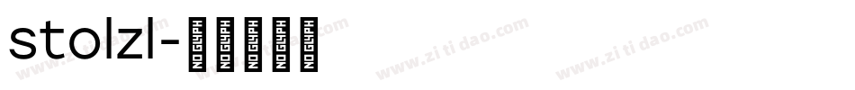 stolzl字体转换