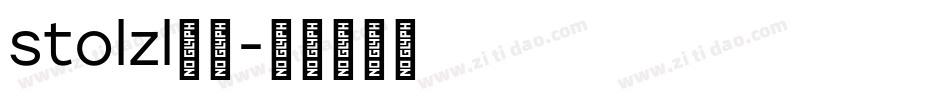 stolzl字体字体转换