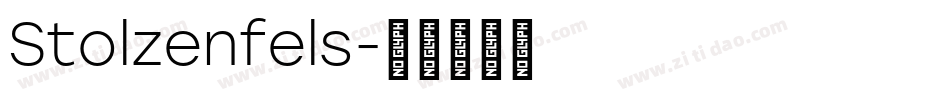 Stolzenfels字体转换