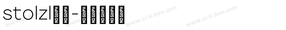 stolzl字体字体转换