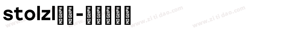 stolzl字体字体转换