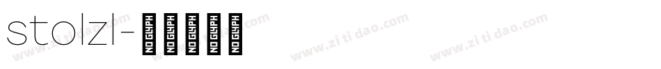 stolzl字体转换
