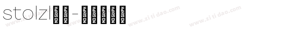 stolzl字体字体转换