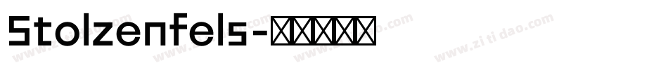 Stolzenfels字体转换