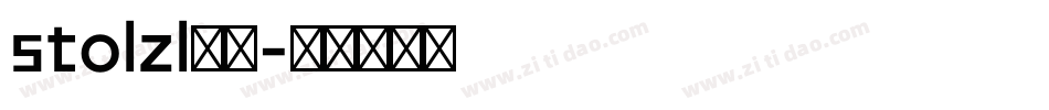 stolzl字体字体转换