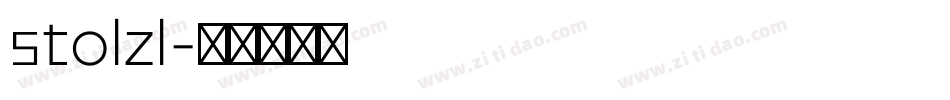 stolzl字体转换