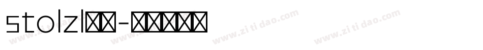 stolzl字体字体转换