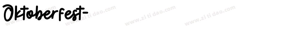 Oktoberfest字体转换