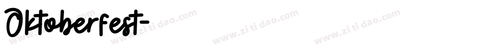 Oktoberfest字体转换