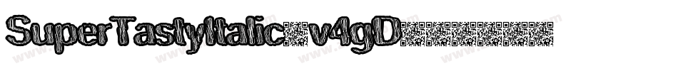 SuperTastyItalic-v4gD字体转换