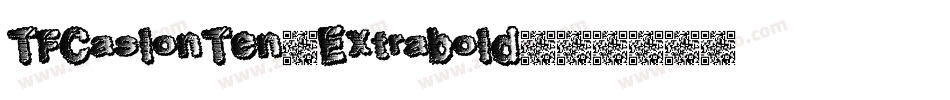 TFCaslonTen-Extrabold字体转换