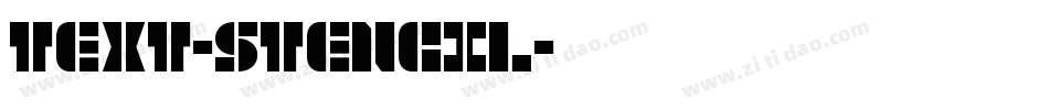 Text-Stencil字体转换