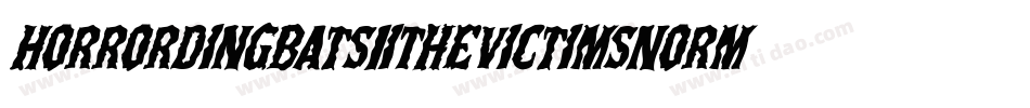 HorrorDingbatsIiTheVictimsNormal-e9dx字体转换