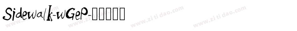 Sidewalk-wGeP字体转换
