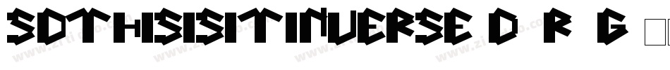 SoThisIsItInverse-d9r9g字体转换 SoThisIsItInverse-d9r9g字体转换