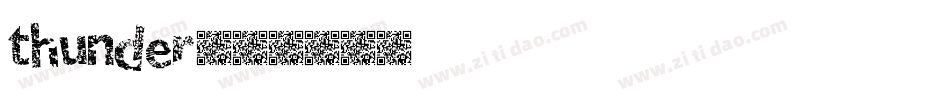 thunder字体转换