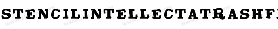 StenciLintellectaTrashFree-LrK5字体转换