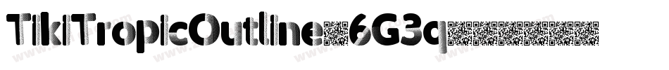 TikiTropicOutline-6G3q字体转换