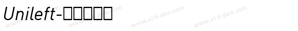 Unileft字体转换