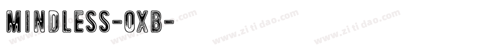 Mindless-oXB字体转换