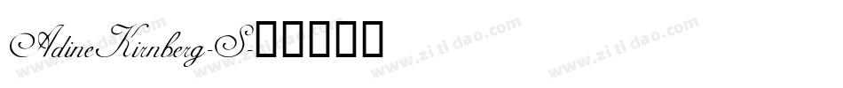 AdineKirnberg-S字体转换