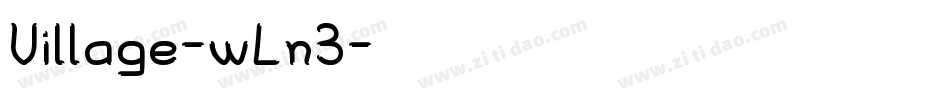 Village-wLn3字体转换
