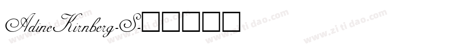 AdineKirnberg-S字体转换