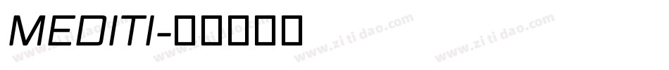 MEDITI字体转换