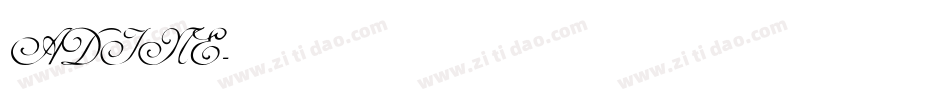 ADINE字体转换