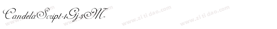 CandelaScript-1Gj3M字体转换
