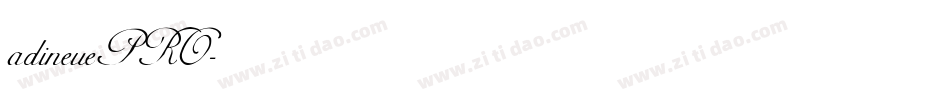 adineuePRO字体转换