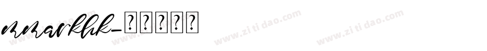 mmarkhk字体转换