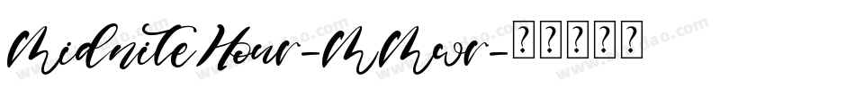MidniteHour-MMwr字体转换