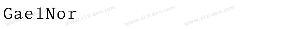 GaelNormal-1Dqj字体转换