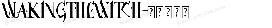 WAKINGTHEWITCH字体转换