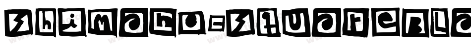 Shimano-SquareBlack字体转换