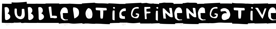 BubbledotICGFineNegative字体转换
