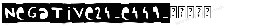Negative24-E449字体转换