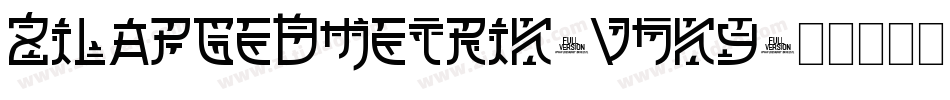 ZilapGeometrik-VnKy字体转换