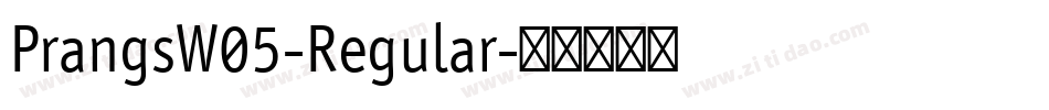 PrangsW05-Regular字体转换