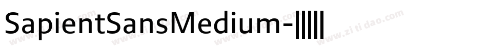 SapientSansMedium字体转换