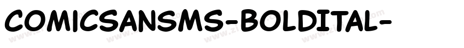 ComicSansMS-BoldItal字体转换