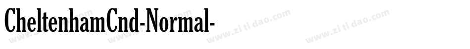 CheltenhamCnd-Normal字体转换