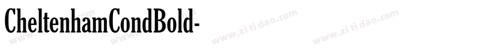CheltenhamCondBold字体转换