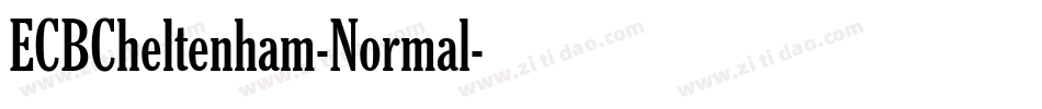 ECBCheltenham-Normal字体转换