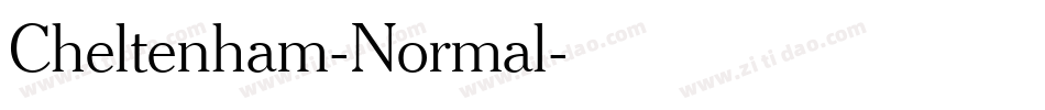 Cheltenham-Normal字体转换