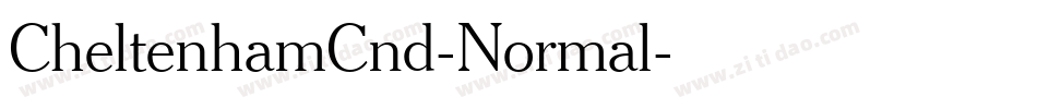 CheltenhamCnd-Normal字体转换
