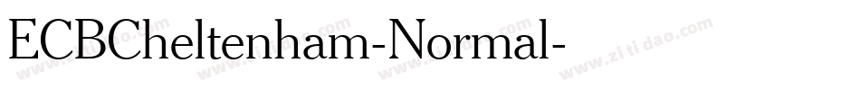 ECBCheltenham-Normal字体转换